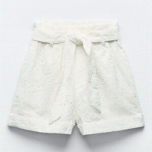 Zara embroided shorts